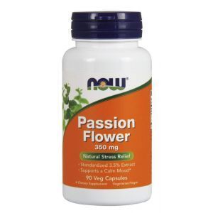 Страстоцвет (экстракт цветов), Passion Flower, Now Foods, 350 мг, 90 ка
