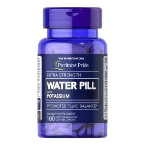 Поддержка водного баланса, Extra Strength Water Pill, Puritan's Pride, 50 каплет
