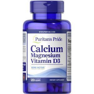 Кальций Магний Витамин Д, Calcium Magnesium with Vitamin D, Puritan's Pride, 120 капсул