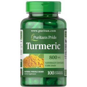 Куркумин, Turmeric, Puritan's Pride, 800 мг, 100 капсул
