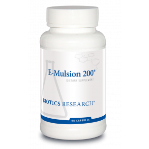 Витамин E, E-Mulsion 200, Biotics Research, 90 капсул