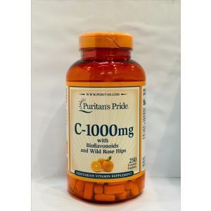 Витамин С с биофлавоноидами и  шиповником, Vitamin C, Puritan's Pride, 1000 мг, 250 капсул