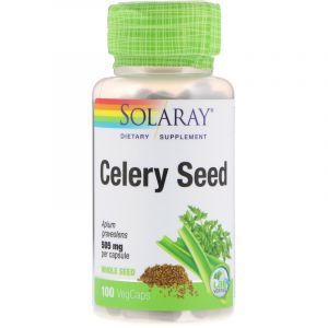 Сельдерей, Celery Seed, Solaray, 505 мг, 100 капсул (Default)