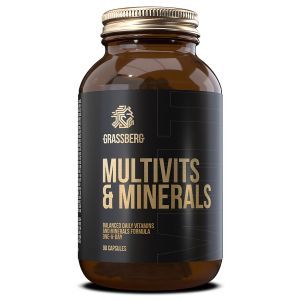 Мультивитамины и минералы, Multivits & Minerals, Grassberg, 90 капсул