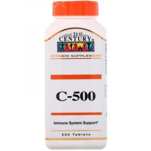 Витамин С, C-500, 21st Century, 500 мг, 250 таблеток (Default)