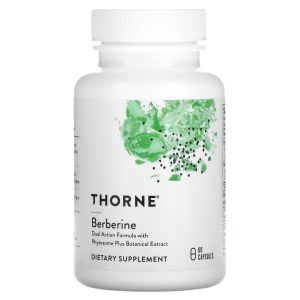 Берберин, Berberine, Thorne Research, 1000 мг, 60 капсул (500 мг в 1 капсуле)