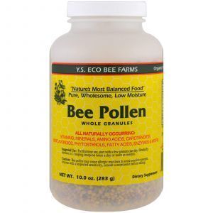 Пчелиная пыльца в гранулах, Bee Pollen Whole Granules, Y.S. Eco Bee Farms, 283 г