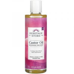 Касторовое масло, клещевина, Castor Oil, Heritage Products, The Palma Christi, 240 мл