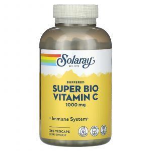 Буферизированный витамин С, Bio C Buffered, Solaray, 360 капсул