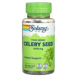Сельдерей, Celery Seed, Solaray, 505 мг, 100 капсул