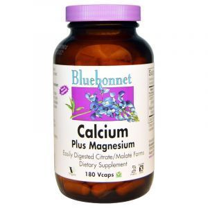 Цитрат кальция, магний (Calcium Magnesium), Bluebonnet Nutrition, 180 капсул (Default)