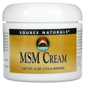 Крем с липосомами МСМ, MSM Cream, Source Naturals, 113,4 г.