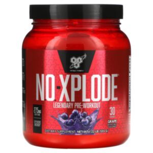 Предтренировочная формула, Legendary Pre-Workout, N.O.-Xplode, BSN, вкус винограда, 555 г