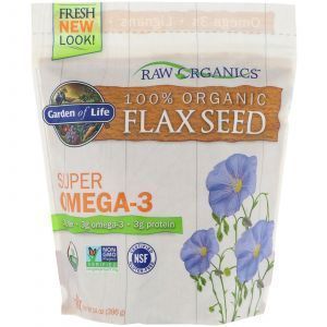 Семена льна, Flax Seed, Garden of Life, органик, золотистый, 397 г (Default)