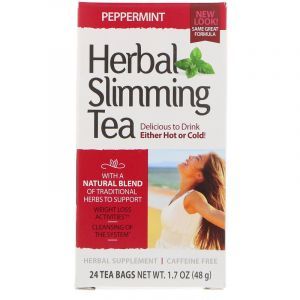 Чай для похудения (мята), Herbal Slimming Tea, 21st Century, 24 пак. (45 г) (Default)