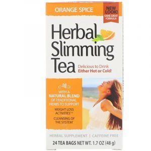 Чай для похудения (апельсин), Herbal Slimming Tea, 21st Century, без кофеина, 24 пак., (45 г) (Default)