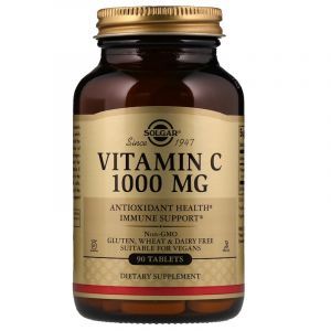 Витамин С, Vitamin C, Solgar, 1000 мг, 90 таблеток (Default)