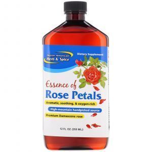 Лепестки роз, эссенция, Rose Petals, North American Herb & Spice Co., 355 мл