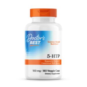 5-НТР, 5-гидрокситриптофан, Doctor's Best, 100 мг, 180 веганских капсул
