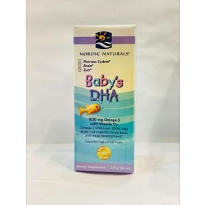 Жидкий рыбий жир для детей + Д3, Baby's DHA, Nordic Naturals, 60 мл (Default)