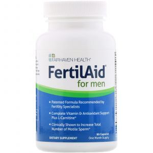 Репродуктивное здоровье мужчин, FertilAid for men, Fairhaven Health, 90 капсул (Default)