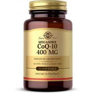 Коэнзим Q10, Megasorb CoQ-10, Solgar, 400 мг, 30 гелевых капсул
