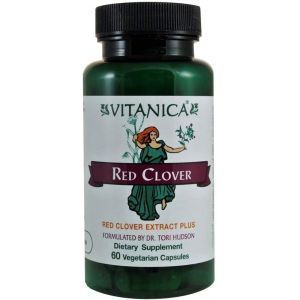 Красный клевер, Red Clover, Vitanica, 60 вегетарианских капсул