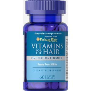Витамины для волос, Vitamins for the Hair, Puritan's Pride, 60 таблеток	