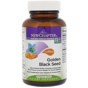 Черный тмин, Golden Black Seed, New Chapter, 60 вегетарианских капсул