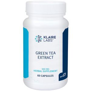 Зеленый чай, экстракт, Green Tea Extract, Klaire Labs, 500 мг, 60 вегетарианских капсул
