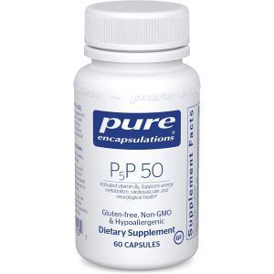 Витамин B6 (Пиридоксаль-5-Фосфат), P5P 50 (activated vitamin B6), Pure Encapsulations, 60 капсул
