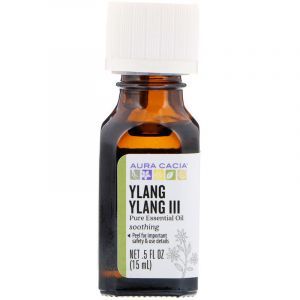 Эфирное масло иланг-иланг III, Essential Oil Ylang Ylang, Aura Cacia, чувственное, 15 мл (Default)