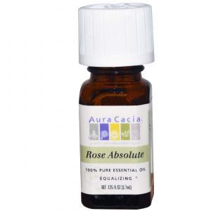 Эфирное масло розы абсолют для гармонии, Aura Cacia, 3,7 мл