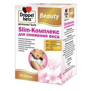 Slim-Комплекс для снижения веса, Доппельгерц Бьюти, 30 капсул