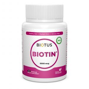 Биотин, Biotin, Biotus, 5000 мкг, 60 капсул