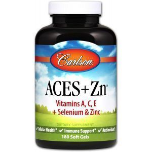 Витамины А, С, Е плюс цинк, Aces + Zn, Carlson Labs, 180 капсул