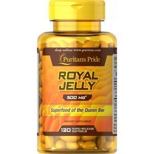 Маточное молочко, Royal Jelly, Puritan's Pride, 500 мг, 120 гелевых капсул
