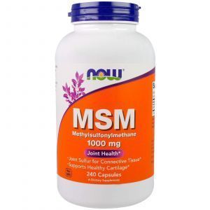 МСМ, Метилсульфонилметан, MSM, Now Foods, 1000 мг, 240 ка
