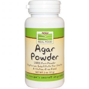Агар, желатин, Agar Powder, Now Foods, Real Food, 57