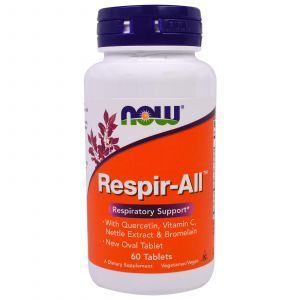 Поддержка дыхательной функции, Respir-All, Now Foods, 60 таблеток