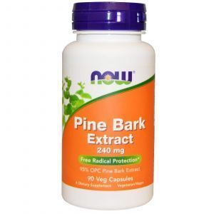 Экстракт сосновой коры, Pine Bark, Now Foods, 240 мг, 90 вегетарианских капсул