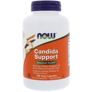 Противокандидное средство, Candida Support, Now Foods, 180 капсул