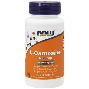 Карнозин, L-Carnosine, Now Foods, 500 мг, 50 капсу
