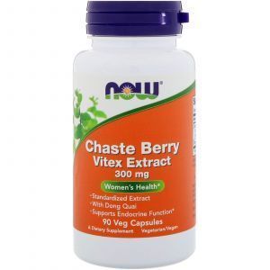 Донг Квай и Авраамово дерево (Chaste Berry Vitex), Now Foods, экстракт, 300 мг, 90 кап