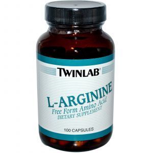 L-аргинин, Twinlab, 500 мг, Свободная Форма,100 кап