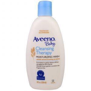 Детский гель для душа, увлажняющий, Moisturizing Wash, Aveeno, без запаха, 236 м