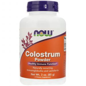  Колострум (лактоферрин), Colostrum, Now Foods, порошок, 85 грамм