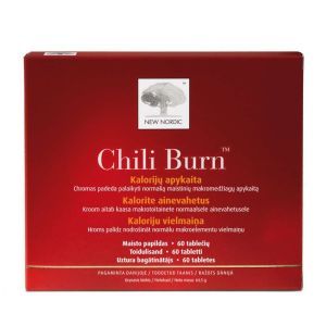 Комплекс для похудения, Chili Burn, New Nordic, 60 таблеток

