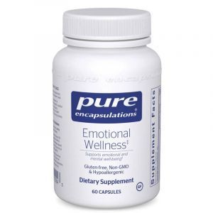 Эмоциональное здоровье, Emotional Wellness, Pure Encapsulations, психическое благополучие при умеренном периодическом стрессе, 60 капсул