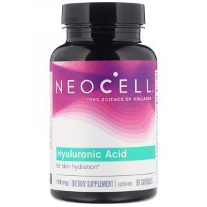 Гиалуроновая кислота, увлажнение, Hyaluronic Acid, Neocell, 60 капсул 